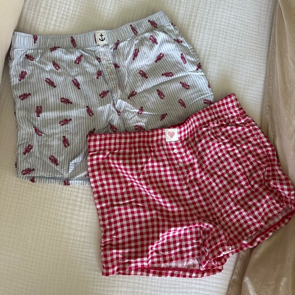 Striped and Gingham Boxer Shorts Set in Size Large - Picture 1 of 5